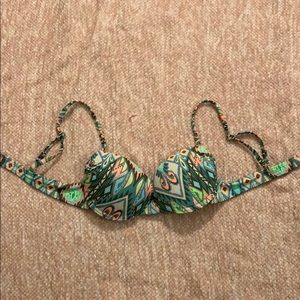 Tribal push-up swimsuit top